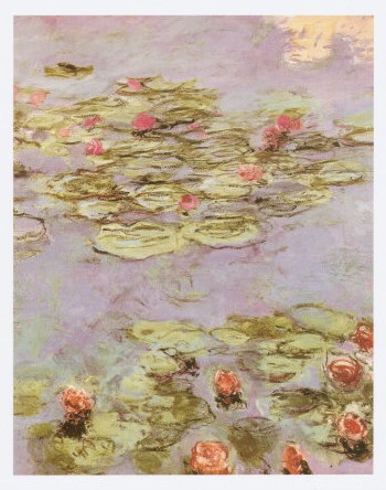 Red Water Lilies - Claude Monet Paintings